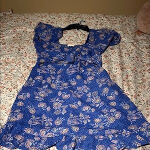 Old Navy Blue Flutter Sleeve Sundress